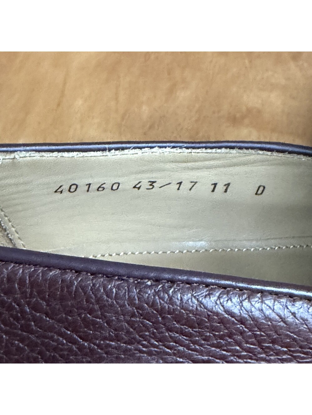 Allen Edmonds Perugia Tassel Loafers Mens 11 D Burgundy Pebbled Leather Shoes - Picture 9 of 11